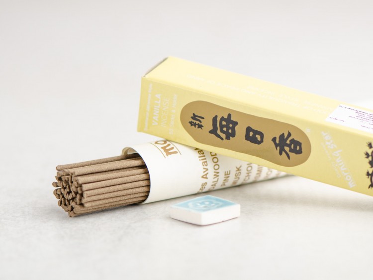 Японское благовоние Morning Star Vanilla (Ваниль), 50 штук, подставка купить в Минске, Японские