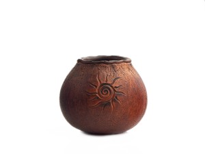 Гальета (калабас, калебас) #383, 260 мл., глина, Мате