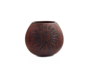 Гальета (калабас, калебас) #384, 160 мл., глина, Мате