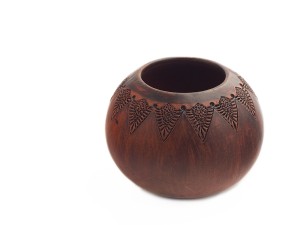 Гальета (калабас, калебас) #385, 160 мл., глина, Мате