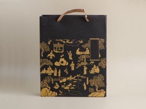 Подарочная коробка для блина + пакет # 105, металл, 24х24х4 см. купить в Минске, Упаковка