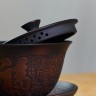 Гайвань #786, "Чёрная бронза ста благ", 140 мл., циньчжоуская керамика.  купить в Минске, Гайвани