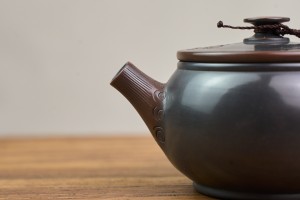 Чайник #2127, "Лотос в тёмной воде", 170 мл., циньчжоуская керамика, Чайники